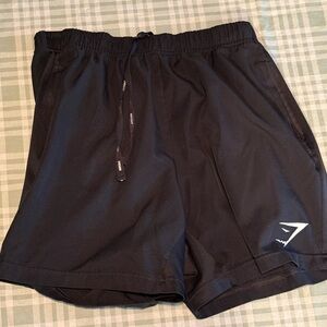 Gymshark Black Men's Athletic Shorts with Subtle Logo
